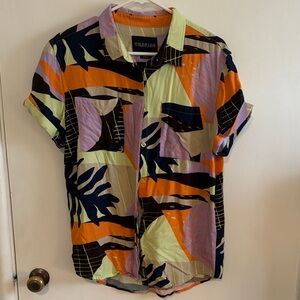 Wildfang Multicolor Abstract Button Down Shirt